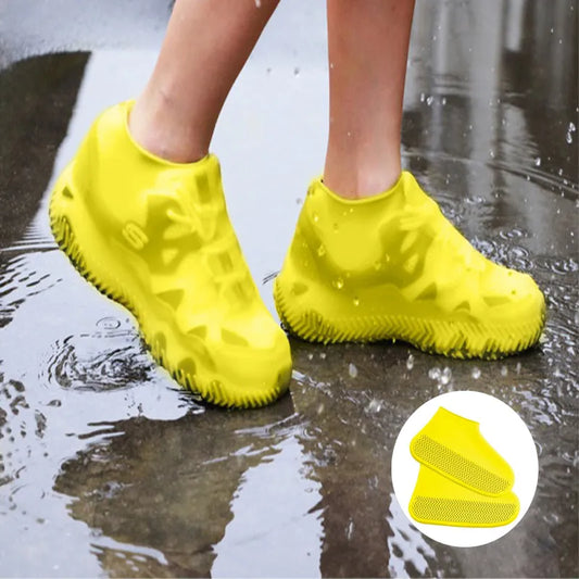 Silicone Dream  Waterproof Non-slip Silicone Shoe High Elastic Wear-resistant Unisex Rain Boots for Outdoor Rainy Day Reusable Shoe Cover